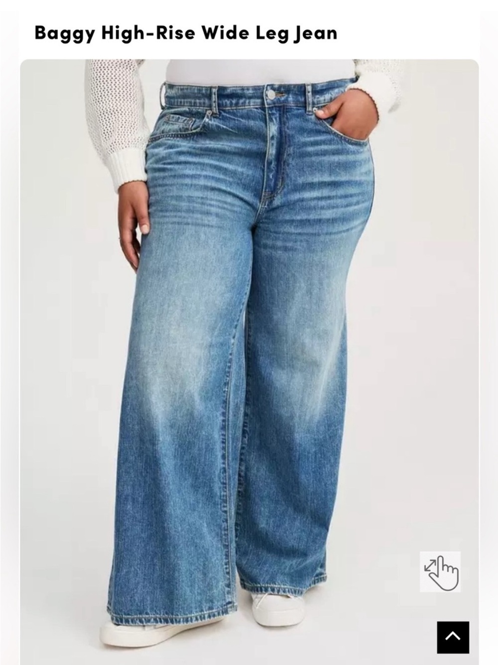 torrid Light Blue High-Rise Wide Leg Jeans